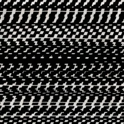 Tappeto Fuoritempo Kilim bianco e nero di Paolo Giordano e Nicole Jeanneret