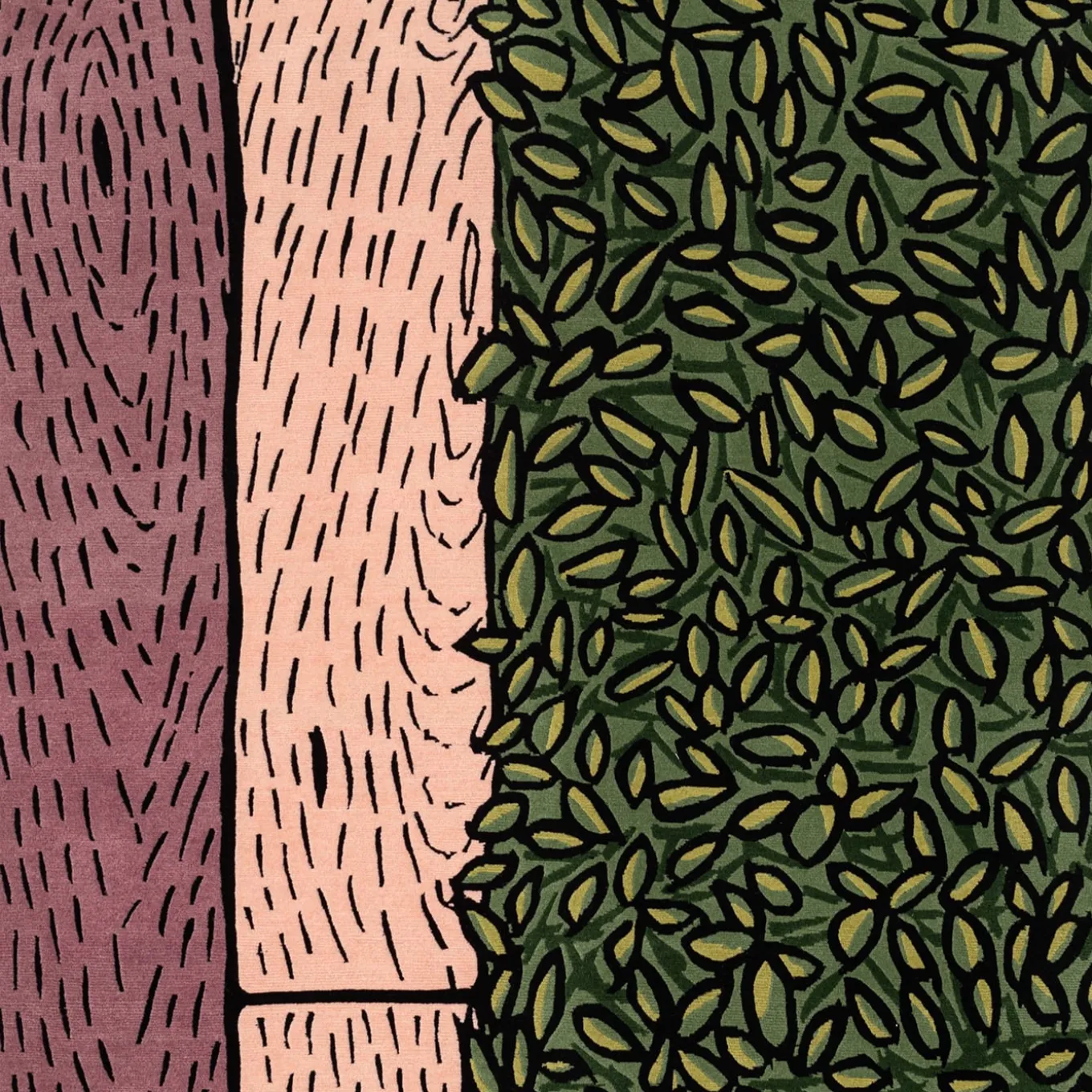 Tappeto in lana fatto a mano Rose Realm