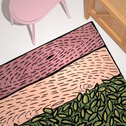 Tappeto in lana fatto a mano Rose Realm