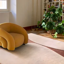 Tappeto in lana rosa ruggine Atlas AT02