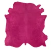 Tappeto in pelle colorata fucsia