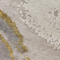 Tappeto Loft L251B in seta di bambù beige