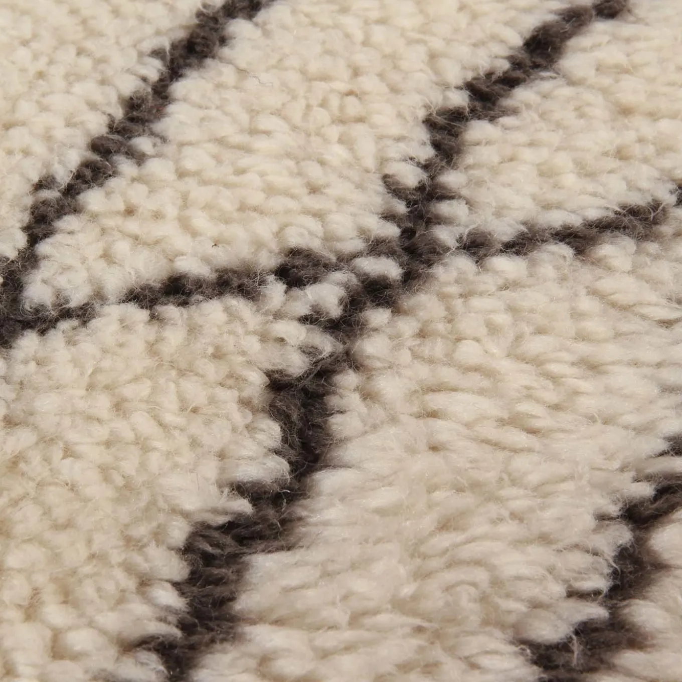 Tappeto Moroccan Touch MT04 Avorio e grigio scuro