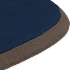 Tappeto ovale "Tondo non Tondo" colore mirtillo