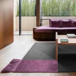 Tappeto rettangolare colore liquirizia