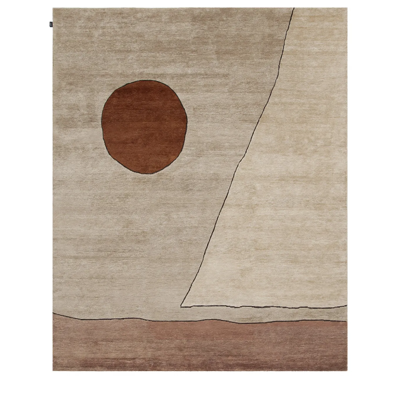 Tappeto Ritagli Red Brick e Rose di Elisa Ossino