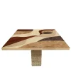 Tarsia Tables Tt4 Tavolo quadrato policromo di Mascia Meccani