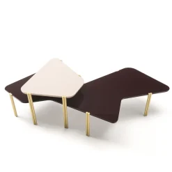 Tavoli impilabili Jean scuro e chiaro