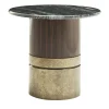 Tavolino Alma-Decor ED/50 425 con piano in marmo Paradiso Argento