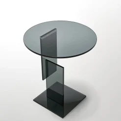 Tavolino Don Gerrit interamente grigio di Jean-Marie Massaud