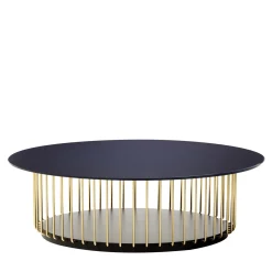 Tavolino Etan blu e oro
