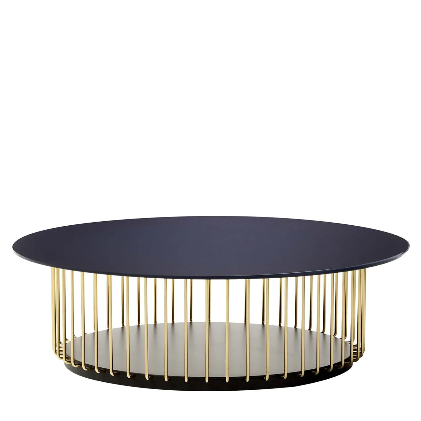 Tavolino Etan blu e oro