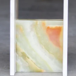 Tavolino in marmo Onyx Ivory