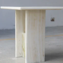 Tavolino in marmo Onyx Ivory