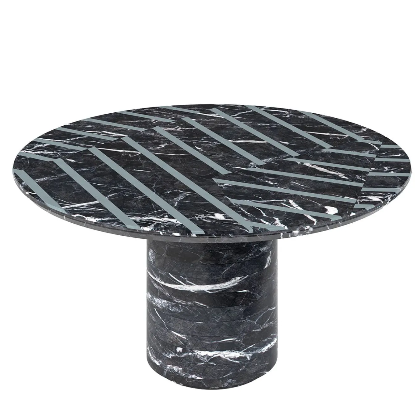 Tavolino in marmo Optic Grigio Carnico di Zanellato Bortotto