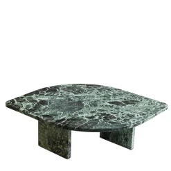 Tavolino in marmo Petal Verde Alpi