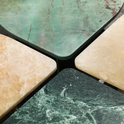 Tavolino in marmo Petal Verde Alpi