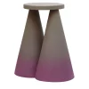 Tavolino Isola in ceramica viola di Cara/Davide