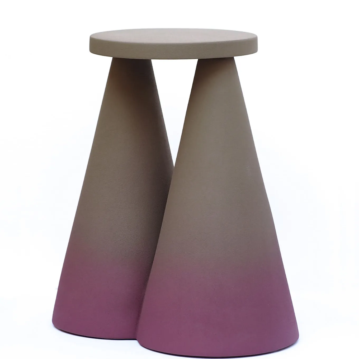 Tavolino Isola in ceramica viola di Cara/Davide