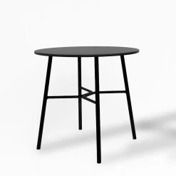 Tavolino Laterale Yuki in Metallo Nero di EP Studio