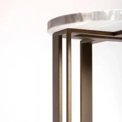 Tavolino Linea Fata in Marmo Grigio