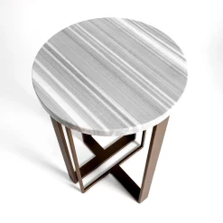 Tavolino Linea Fata in Marmo Grigio