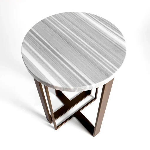 Tavolino Linea Fata in Marmo Grigio