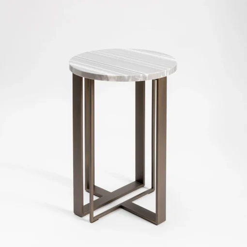 Tavolino Linea Fata in Marmo Grigio