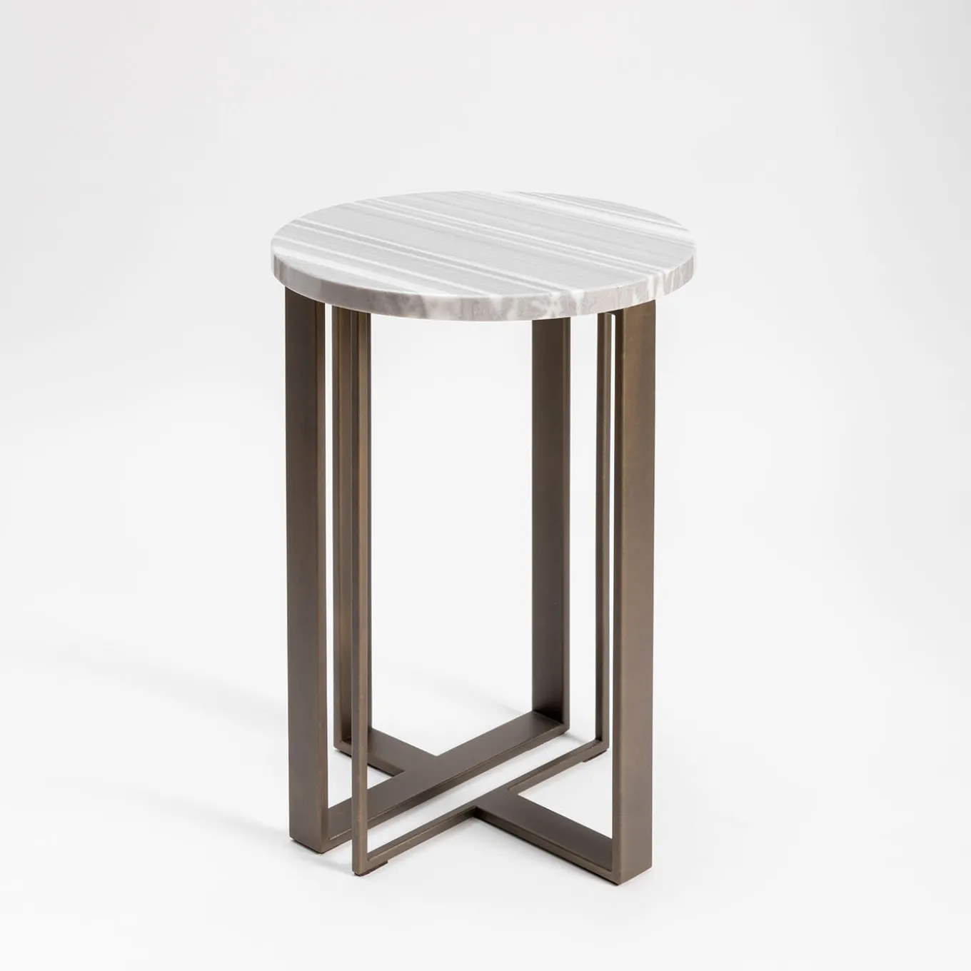 Tavolino Linea Fata in Marmo Grigio