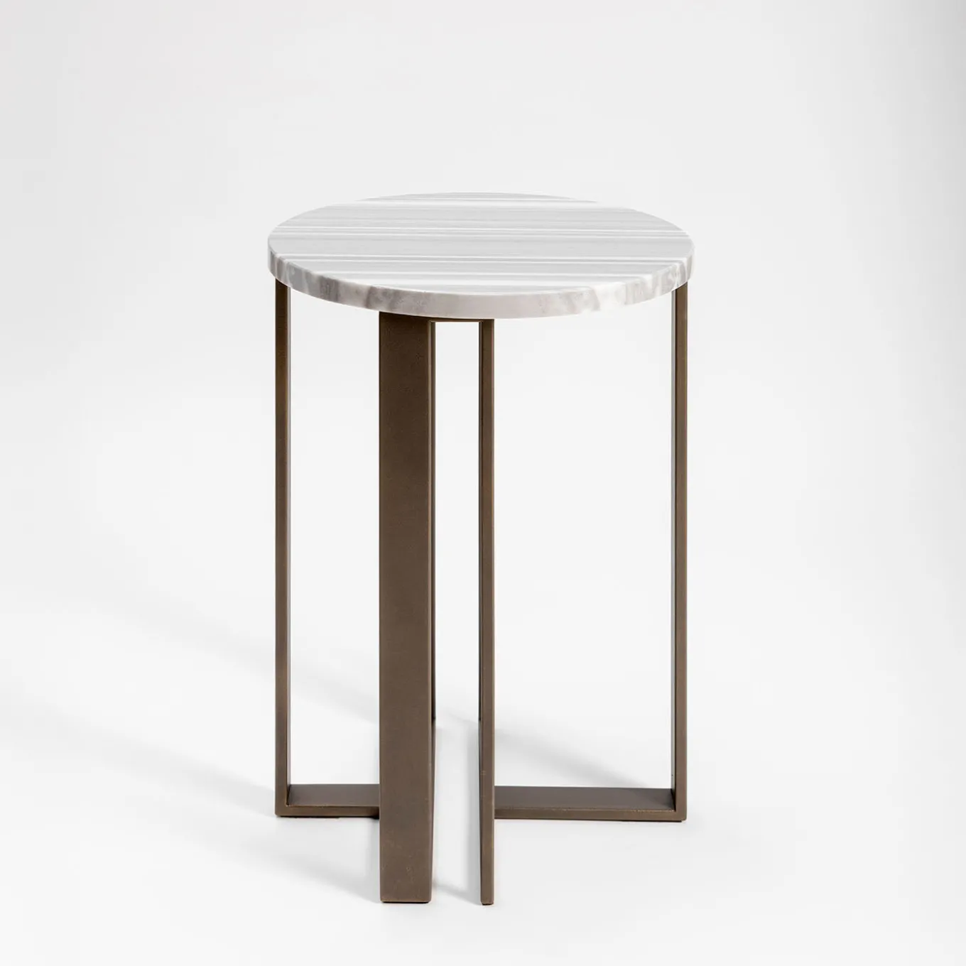 Tavolino Linea Fata in Marmo Grigio