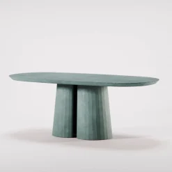Tavolino ovale Fusto Ultramarine II