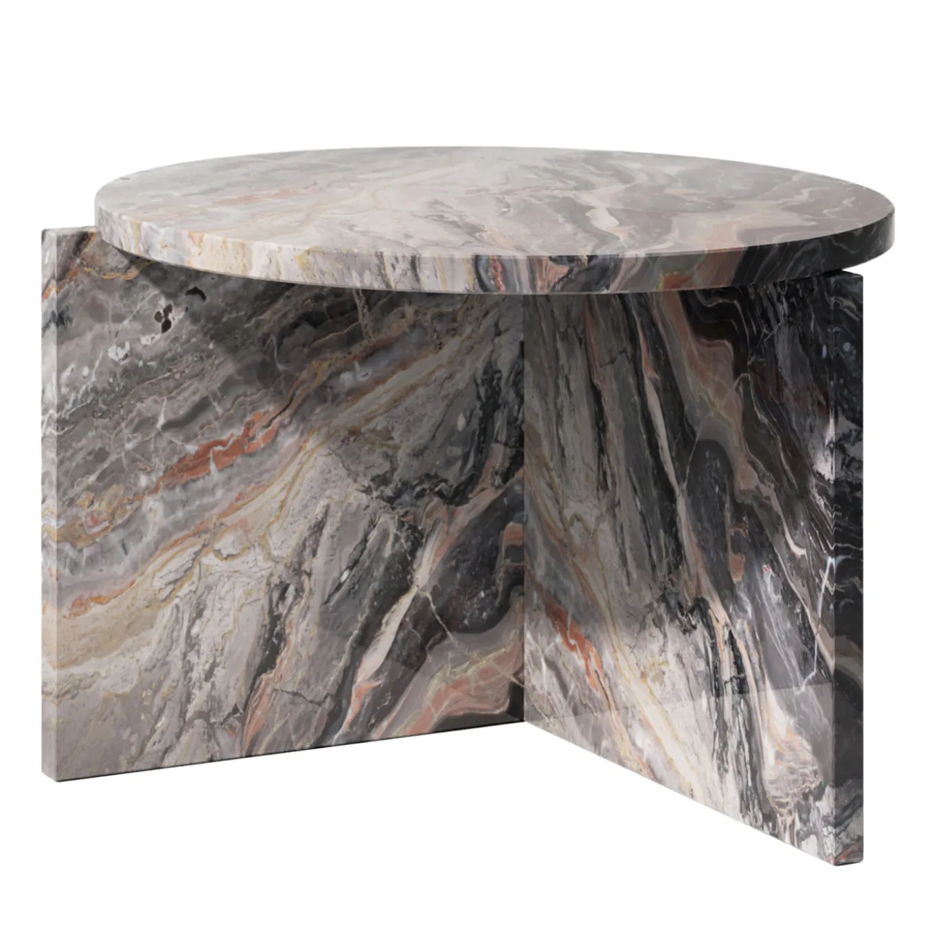 Tavolino rotondo Origin in marmo Arabescato Orobico di Artefatto Design Studio