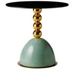 Tavolino rotondo verde Pins