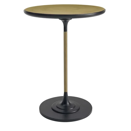 Tavolo da bistrot con piano in ottone
