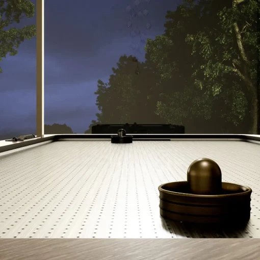 Tavolo da hockey in legno e pelle Blow Air Canaletto