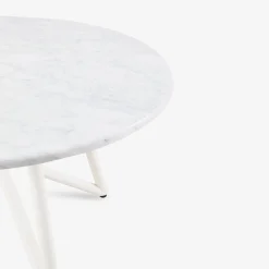 Tavolo da pranzo da esterno in marmo bianco Uni 130