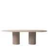 Tavolo Da Pranzo In Alluminio Corkcrete Beige
