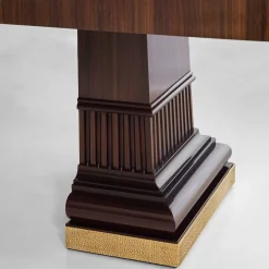 Tavolo da pranzo in palissandro e mogano