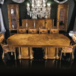 Tavolo da pranzo Nabucco con 2 gambe a piedistallo