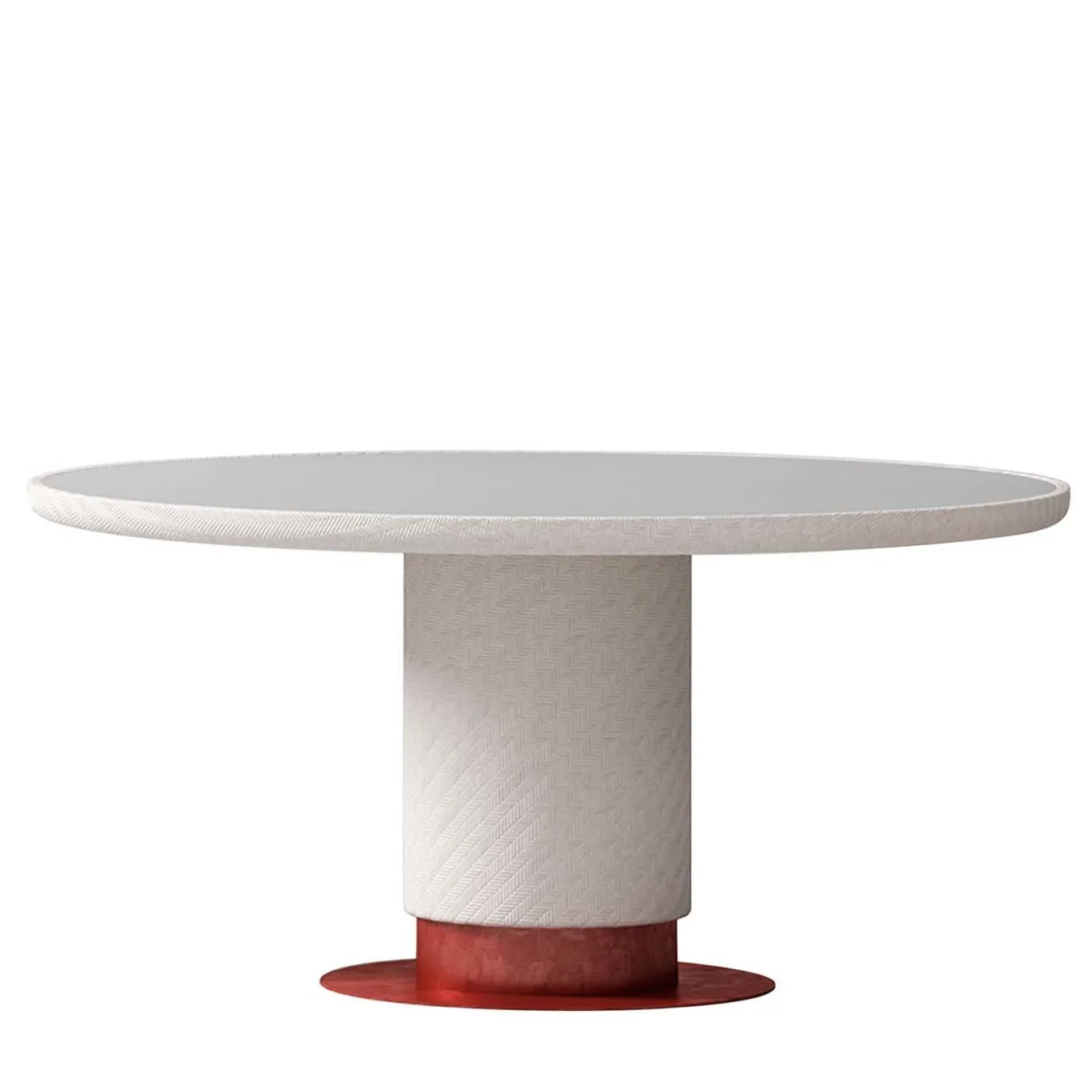 Tavolo da pranzo rotondo bianco