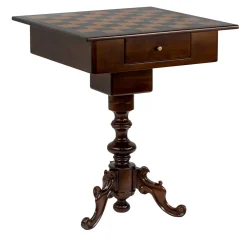 Tavolo da scacchi in legno in stile italiano