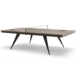 Tavolo da tennis in legno e pelle Blade