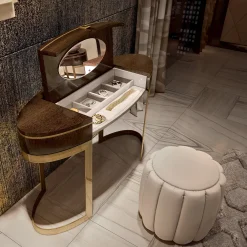 Tavolo da toilette in legno con specchio Collezione FB