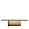 Tavolo Folio Brushed Brass Dining by DRAW Studio