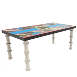 Tavolo Madras di Nathalie Du Pasquier - Memphis Milano