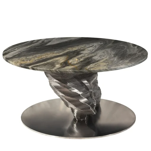 Tavolo Meteorite N°2 Calacatta Cielo di Giò Pozzi