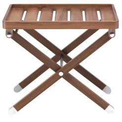 Tavolo pieghevole Iroko di Simone Ciarmoli e Miguel Queda