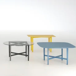 Tavolo rotondo in cristallo Luigi Filippo di M. Laudani & M. Romanelli