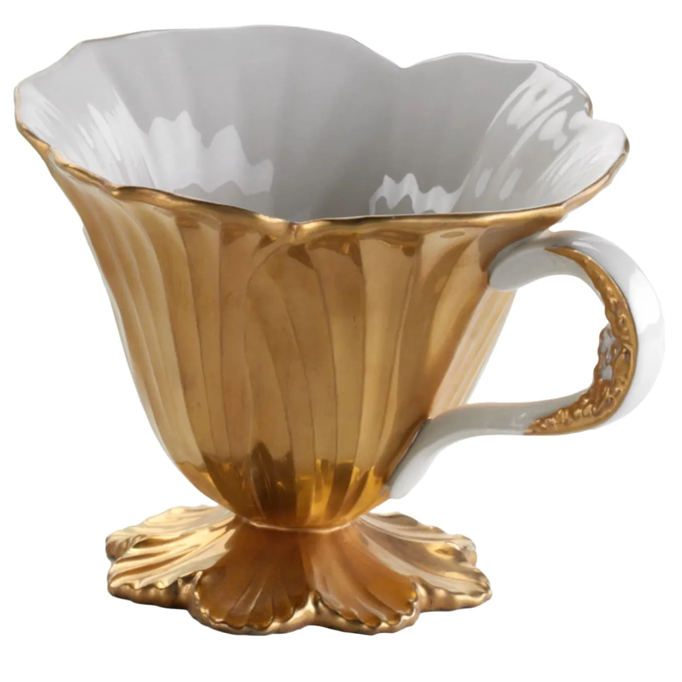 Tazza con fiore d'oro