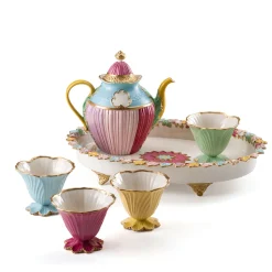 Tazza con fiore turchese